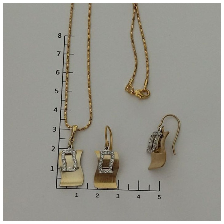 Conjunto de gargantilla y pendientes ROMA