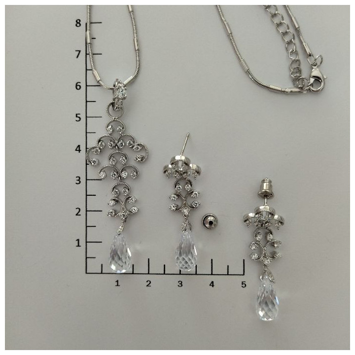 Conjunto de gargantilla y pendientes ROSE