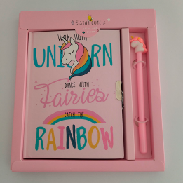 Diario rosa Unicornio