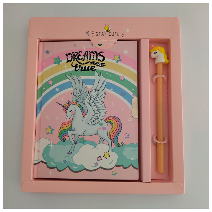 Diario pastel Unicornio
