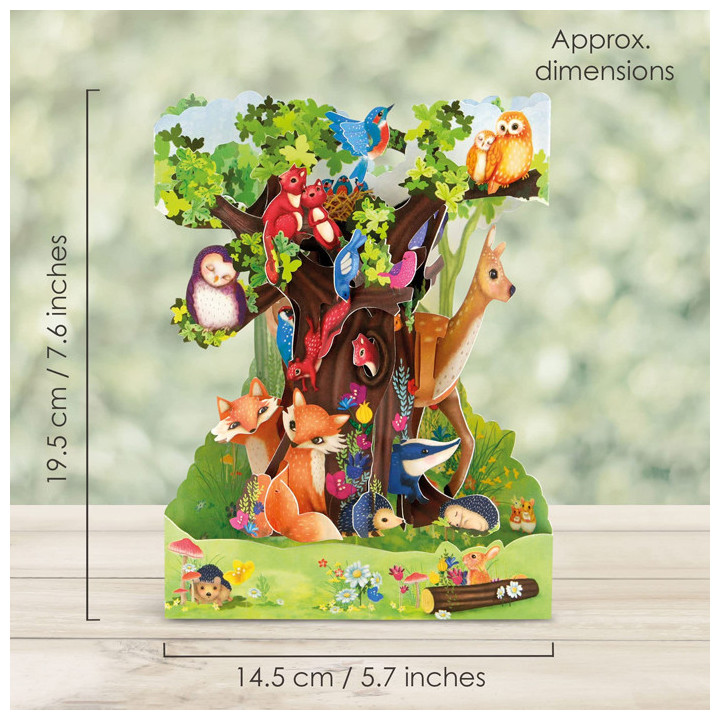 Tarjeta 3D Animales Santoro
