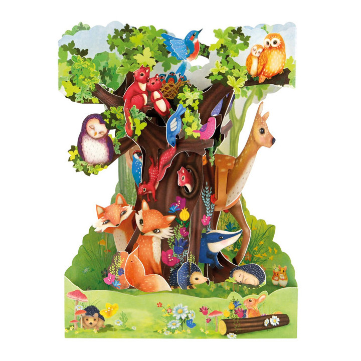 Tarjeta 3D Animales Santoro