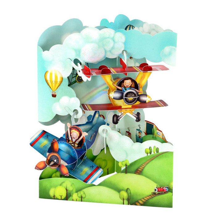 Tarjeta 3D Aviones Santoro