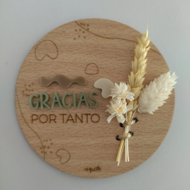 Placa Gracias