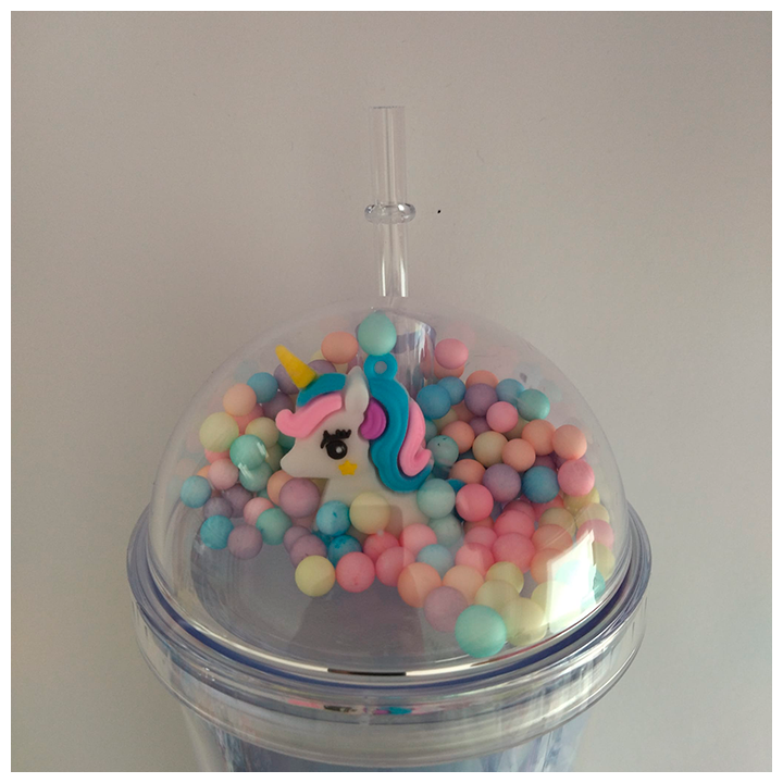 Vaso azul Unicornio