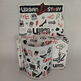 Taza roja Urban Story