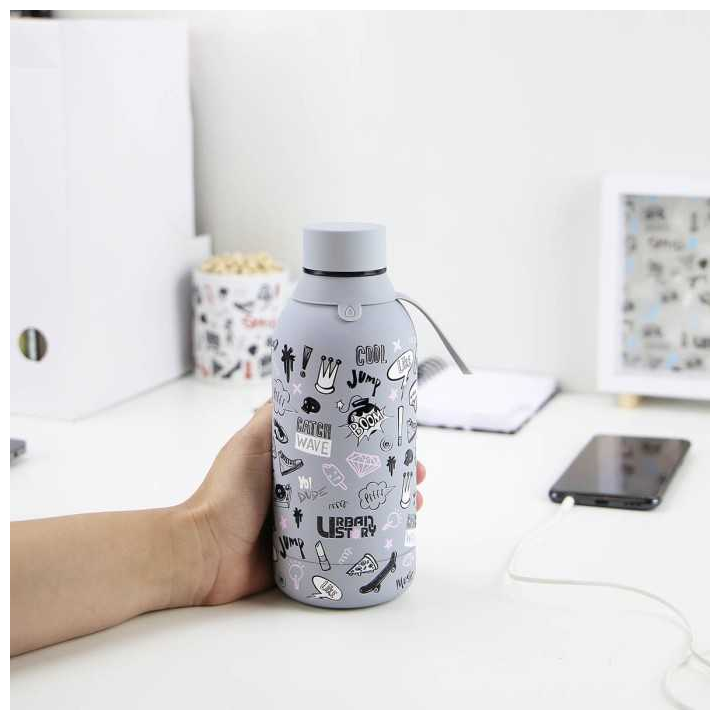 Botella termo gris Urban Story