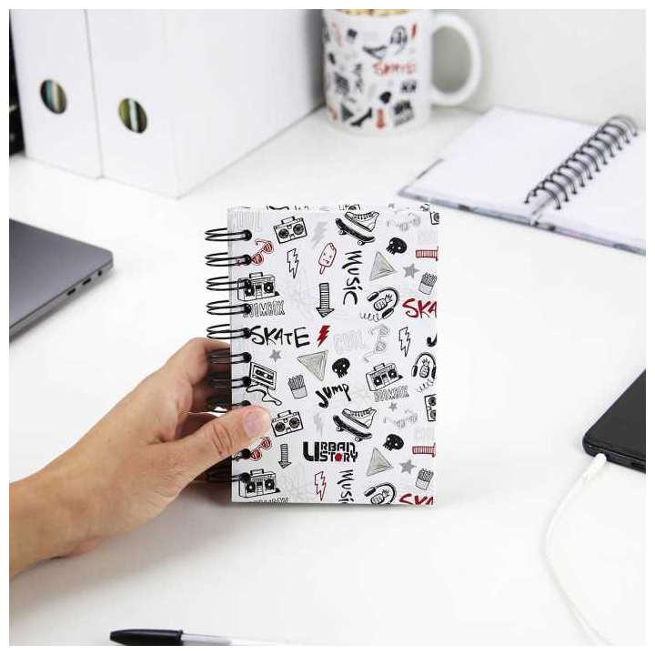 Cuaderno blanco A6 Urban story
