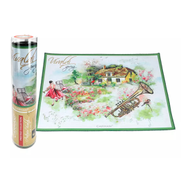 Mantel individual Primavera de A. Mucha