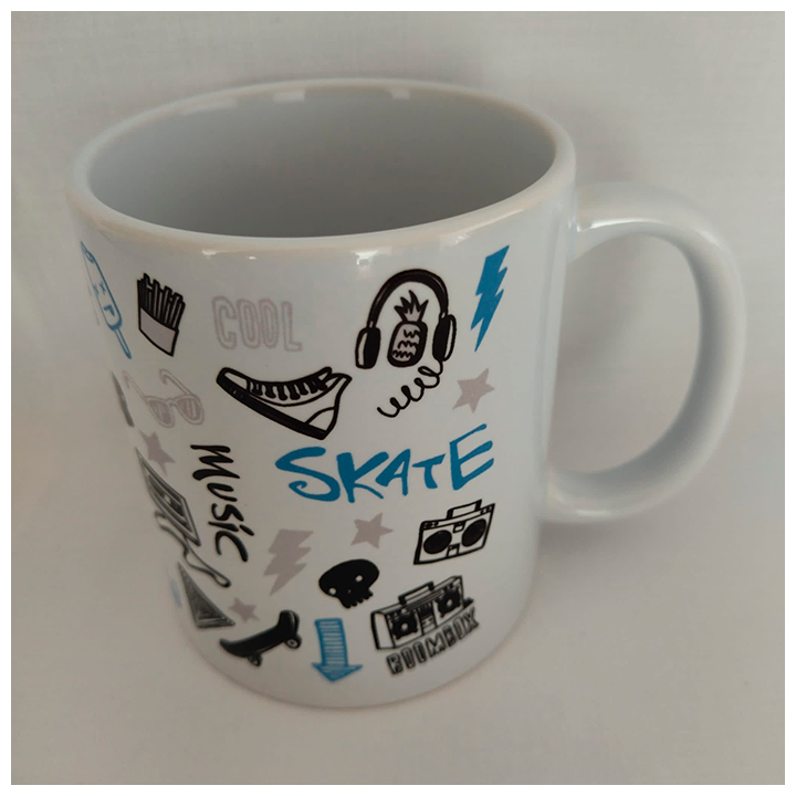 Taza azul Urban Story