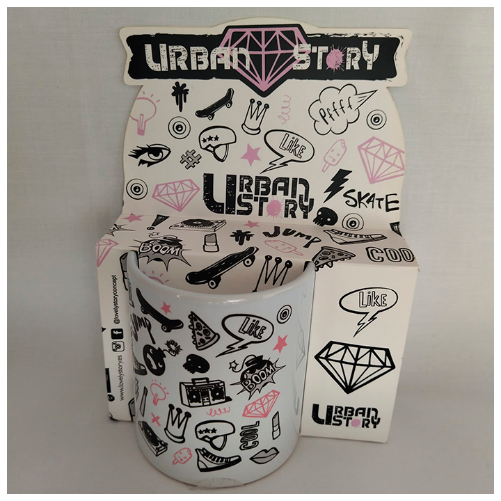 Taza rosa Urban Story