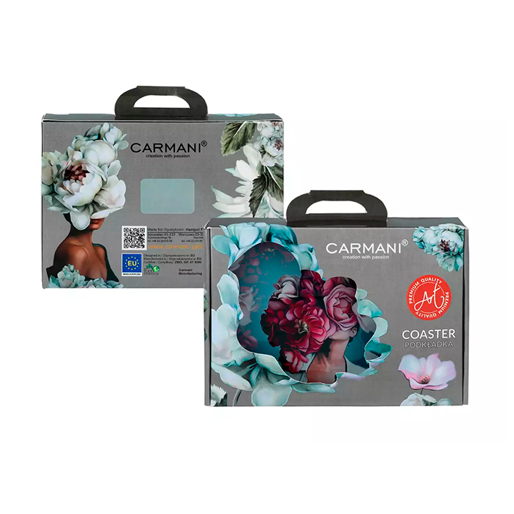 Posavasos flores rosas