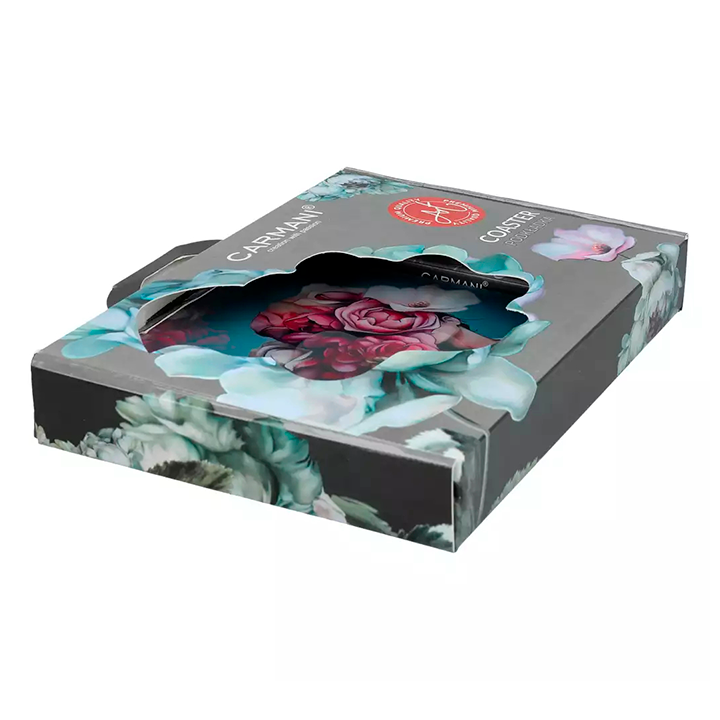 Posavasos flores rosas