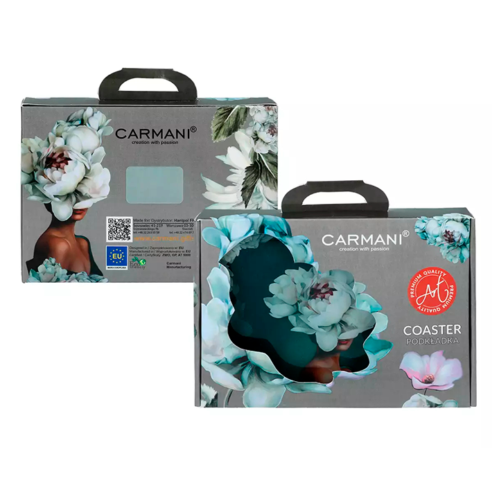 Posavasos flores blancas