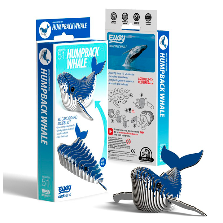 Puzle coleccionable Eugy 051 HUMPBACK WHALE