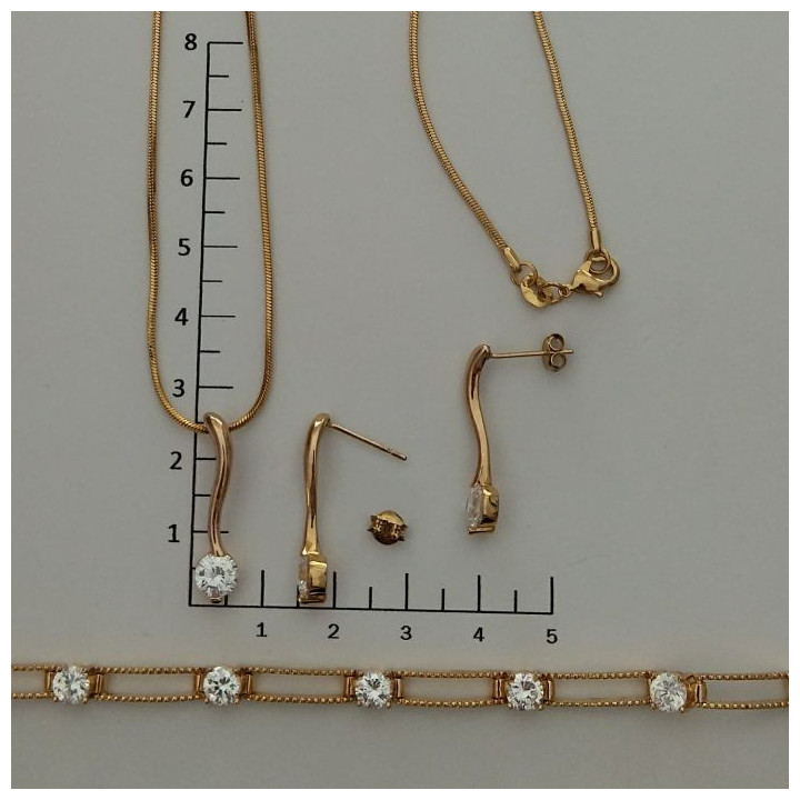 Conjunto de gargantilla, pulsera y pendientes LAIA
